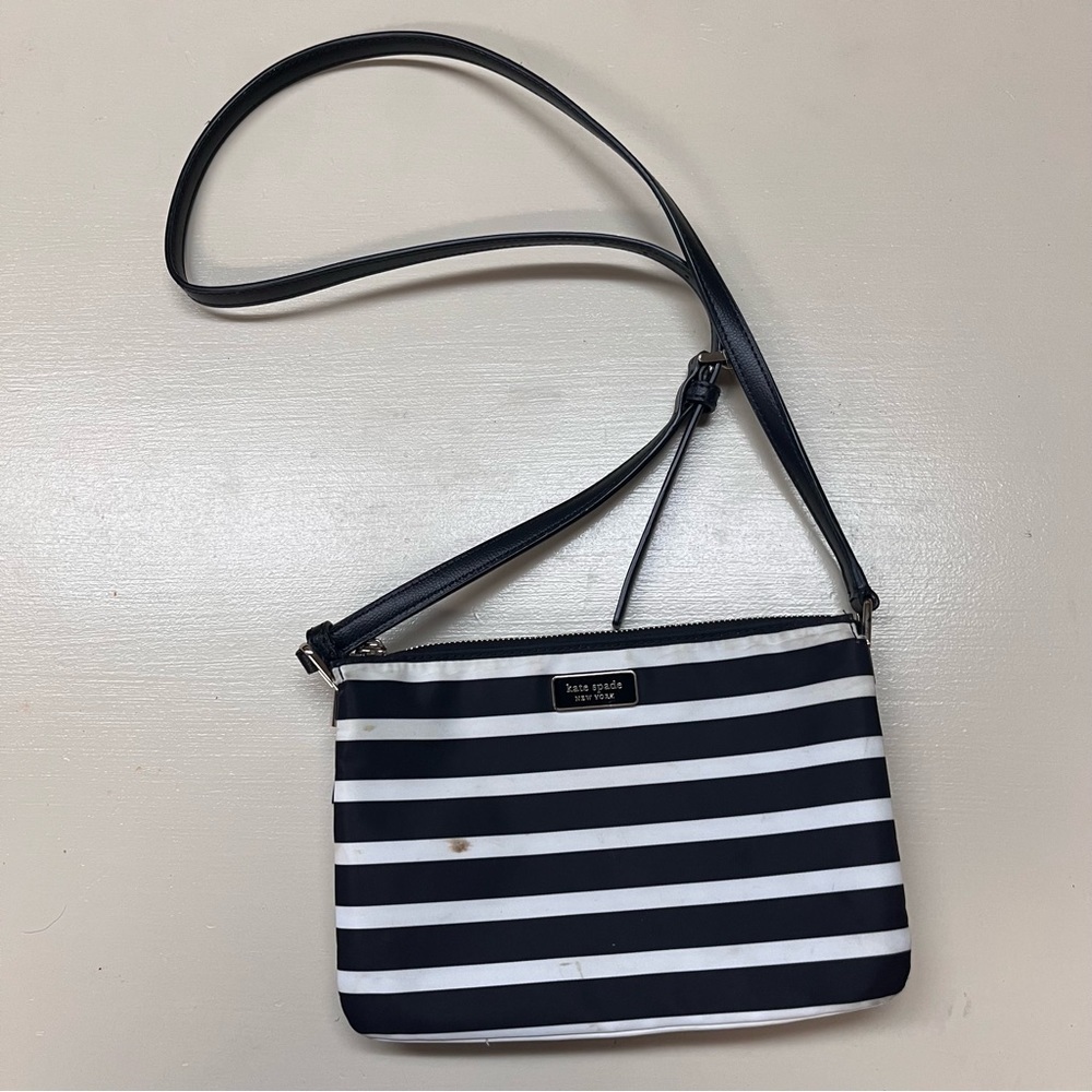 Kate spade Dawn Sailing Stripe Triple Gusset Crossbody Bag